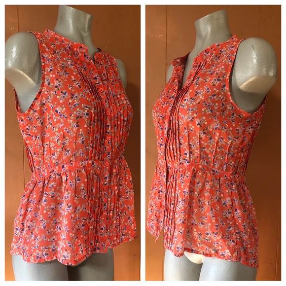 Frenchi Sleeveless Floral Top M - Picture 3 of 8